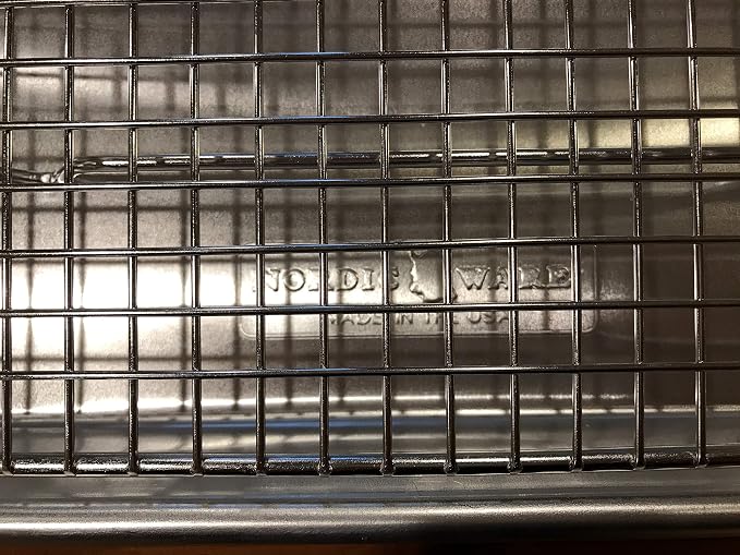 Stainless Steel Cooling Rack - Heavy Duty & Oven Safe, Good for Cooling, Baking & Roasting - Fits Standard Jelly Roll Baking Pans - Perfect for Cookies, Cakes & More (10" x 14.75")