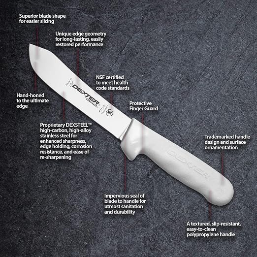 Dexter-Russell 6" Butcher Knife, S112-6PCP, SANI-SAFE Series