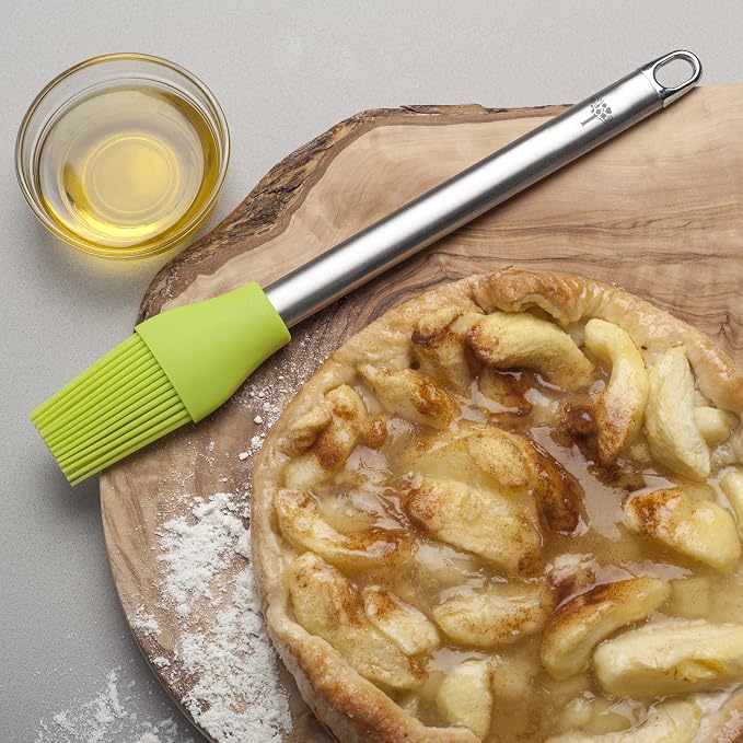 Zeal Pastry Basting Brush with Stainless Steel Handle, Silicone, Lime Green, 26 x 4 x 26 cm