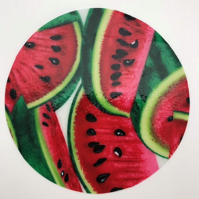 Andreas Silicone Jar Opener, Watermelon – 6.25" Non-Slip Lid Gripper & Garlic Peeler, Dishwasher Safe, Multi-Use, Durable Silicone & Fabric, Made in the USA, JO-242