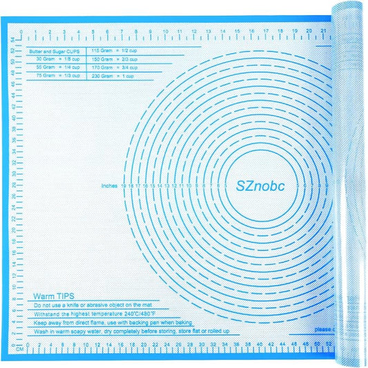 Silicone Pastry Mat 36X24 inch Baking mat Perfect for Dough, Pastry, Pie Crust, Fondant, Cookies, Bread, Pasta/Pizza,Pastry Board, Kitchen Counter Mat