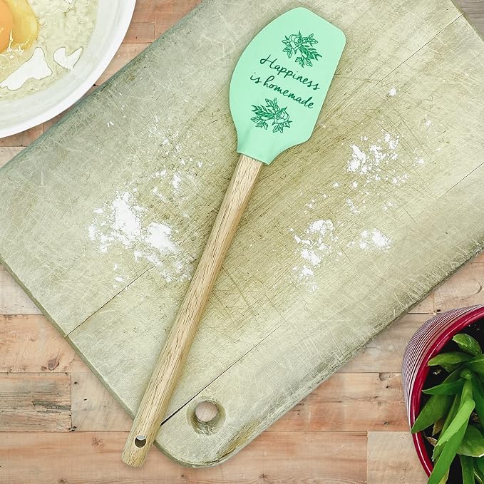 Spatula Happiness Is Homemade Cute Baking At Home Unique Unique | Kitchen Gear, Baking Tools, Funny Silicone Scraper Spatula, Graphic , Cool Food, Motivational, Sturdy Wood, Novelty Spatulas