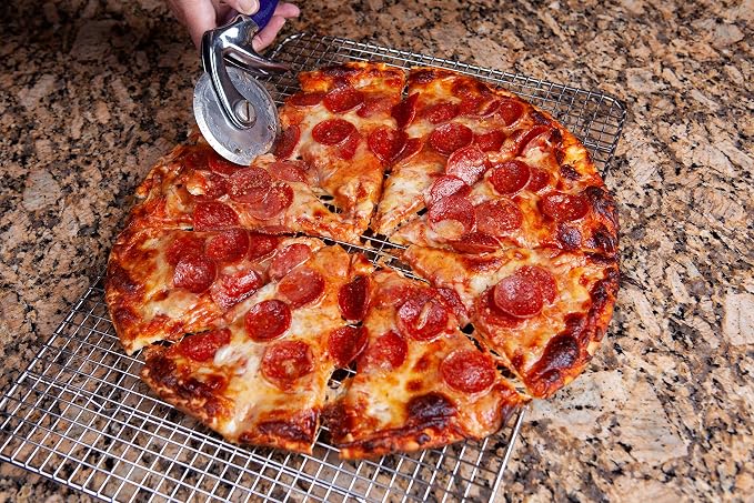 Stainless Steel Cooling Rack - Heavy Duty and Oven Safe, Good for Cooling, Baking and Roasting - Fits 15 1/4" X 10 1/4" Baking Pans - Perfect for Cookies, Cakes & More (10" x 15")