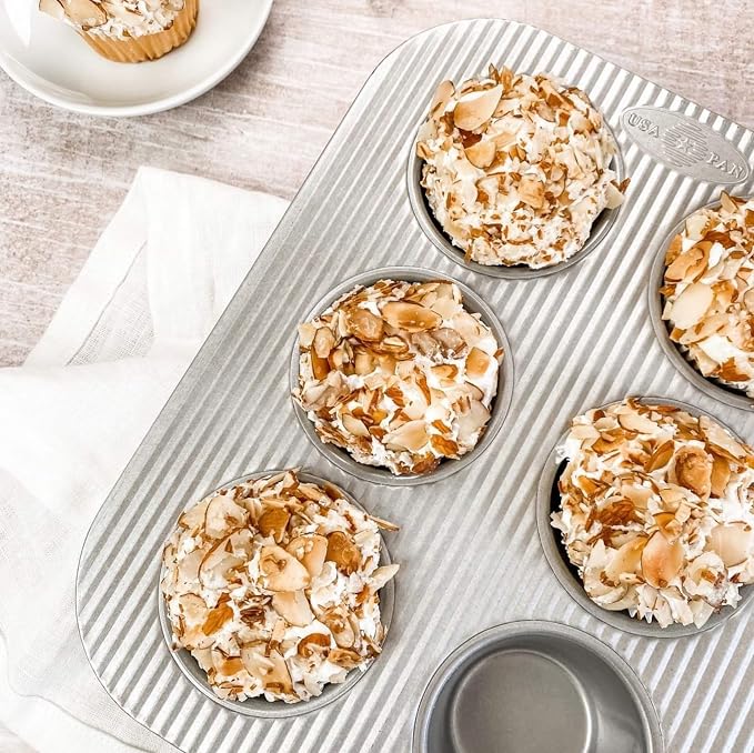 USA Pan Nonstick Toaster Oven 6 Cup Muffin Pan, Aluminized Steel (Pack of 6)