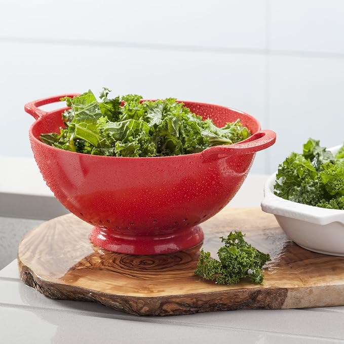 Zeal Melamine Colander/Strainer (20cm) -Red