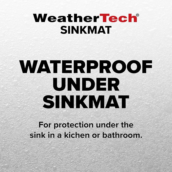 WeatherTech SinkMat – Waterproof Under Sink Liner Mat for Kitchen Bathroom – 28” x 19” Inches - Durable, Flexible Tray – Home undersink Organizer Must Haves, Tan