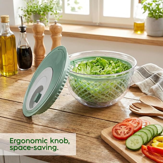 Snips Salad Spinner Spinner 4 LT | Green Colour | Made in Italy | Bpa Free, PP+San