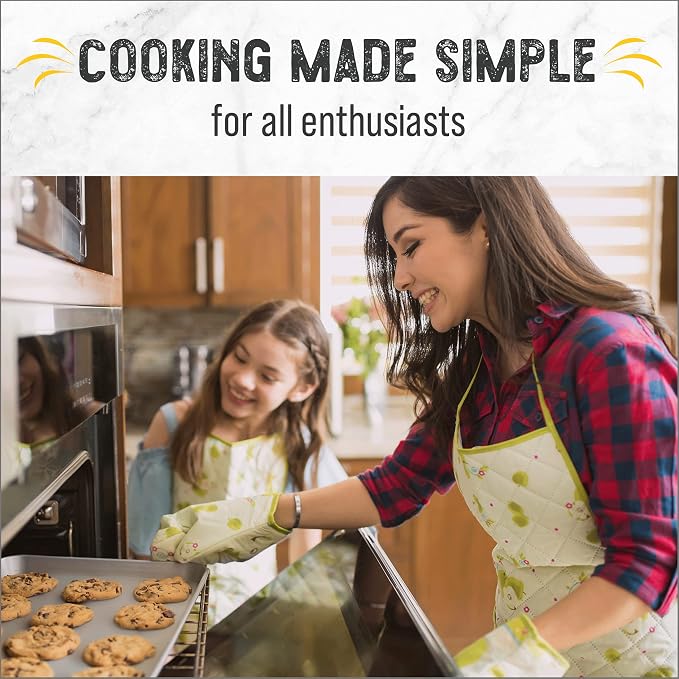 Baking Sheet Pan and Cooling Rack - Half Sheet, 18" x 13" Aluminum Cookie Sheets and Stainless Steel Wire Rack for Baking