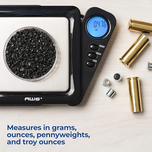 American Weigh Scales Blade Series Digital Pocket Gram Scale 1000g x 0.1g | Precision Mini Scale 0.1g Accuracy, Pocket Scale for Kitchen, Gold, Gems & Coin Scale, Smart Digital & Compact Scale