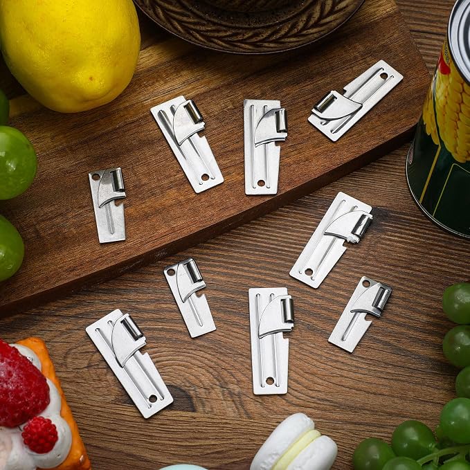 Honeydak 100 Pcs P-38 and P-51 Militarycan Opener Stainless Steel Camping Portable Survival Army Can Openers for Travel Kitchen Tool Men Women, Silver