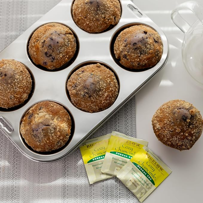 Fox Run Stainless Steel Extra Large Muffin and Cupcake Pan, 6 Cup Jumbo Tin | Bake Jumbo Cupcakes & Muffins | Durable Dishwasher Safe Stainless Steel | 6 XL Cups | Consistent Results | Baking Essential