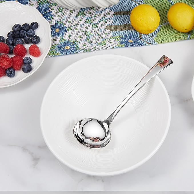 KEAWELL Austin Gravy Ladle, 18/10 Stainless Steel, 7.6 inch, Silver, Dishwasher Safe (1)