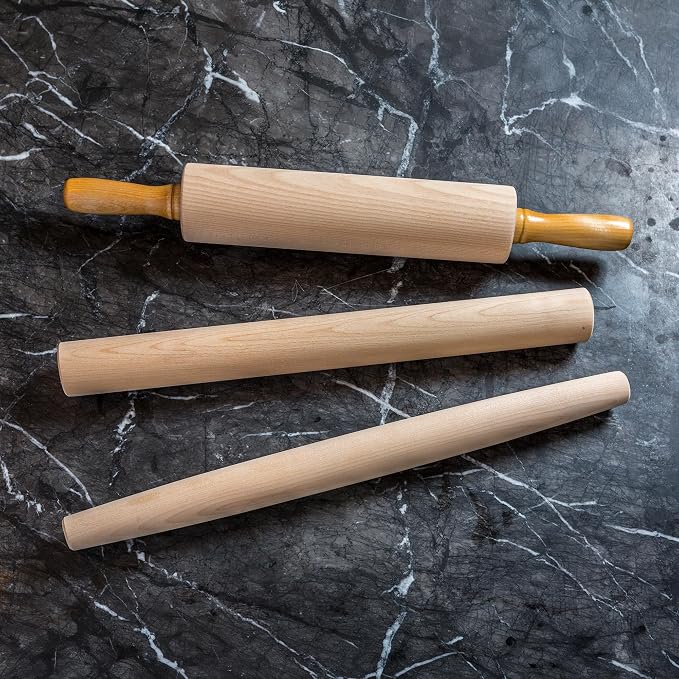 J.K. Adams Maple French Rolling Pin, Brown