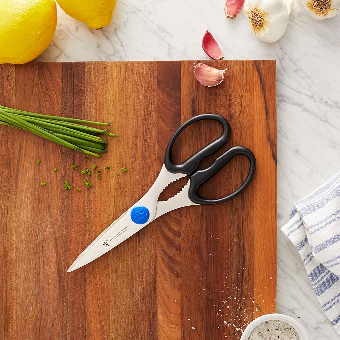 HENCKELS Heavy Duty Kitchen Shears that Come Apart, Dishwasher Safe, Black