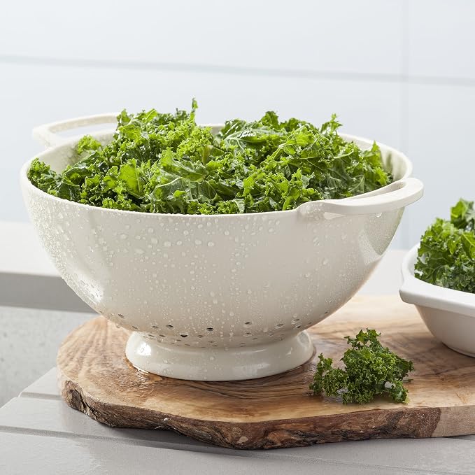 Zeal Melamine Colander, Cream, 30.5 x 24 x 12.5 cm