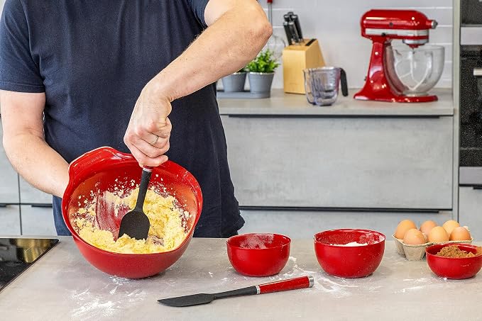 KitchenAid KQG437OHERE 2pc Silicone Spatula Set – Empire Red