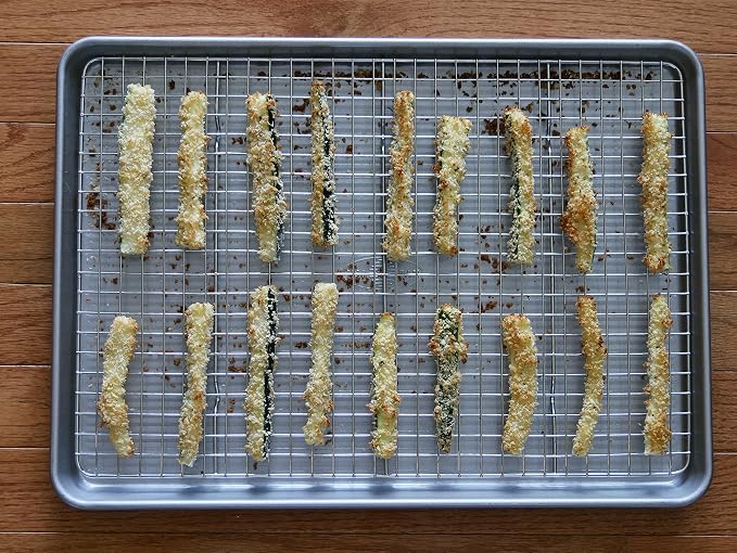 USA Pan Oven Safe Jelly Roll Cooling Rack, Nonstick Stainless Steel