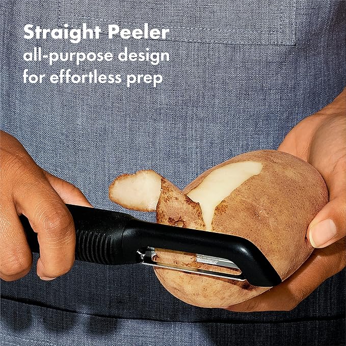 OXO Good Grips 2-Piece Peeler Set - Swivel and Julienne & Good Grips Etched Zester and Grater